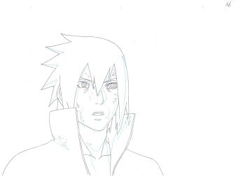 Image of Naruto Shippuden Animation Production Sketch Genga Cel 07 // Anime Art Douga