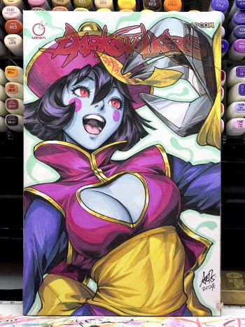 Image of Lei Lei of Darkstalkers Sketch Cover
