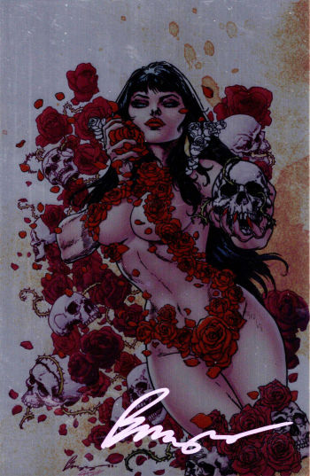 Image of VAMPIRELLA METAL COVER VARIANT SIGNED BUZZ