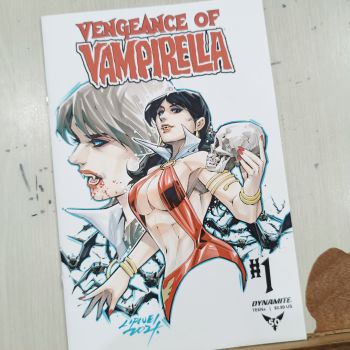 Image of Vengeance of Vampirella #1 Blank Cover Sketch by Lipwei