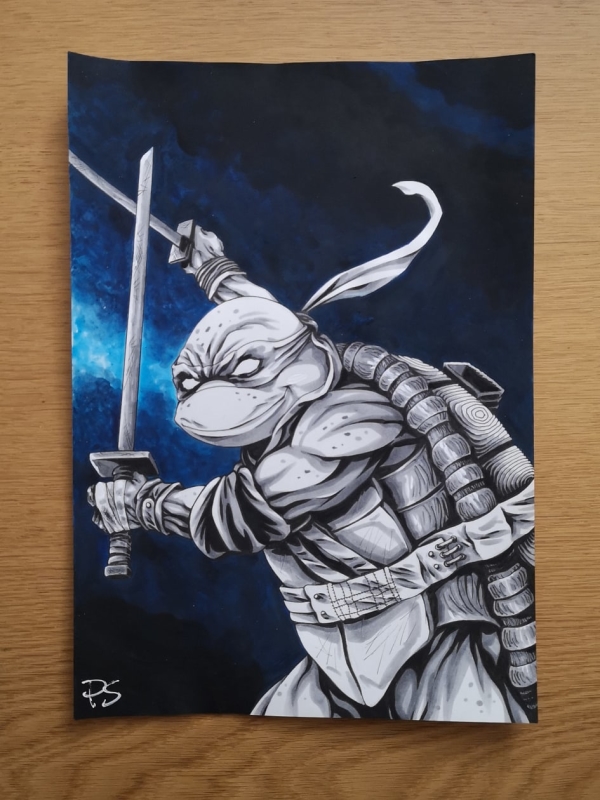 ★Original ART ‘Turtle’ TMNT - TEENAGE MUTANT NINJA TURTLES - 4 X ORIGINAL ART | Raremarq
