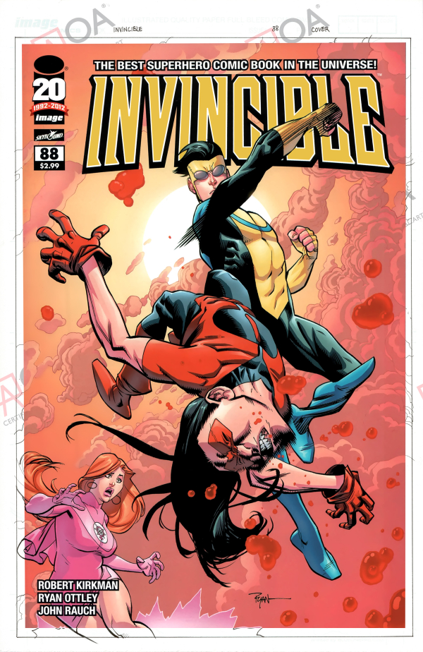 OA 18: Invincible 88 cover Original Comic Art Listed by | Raremarq