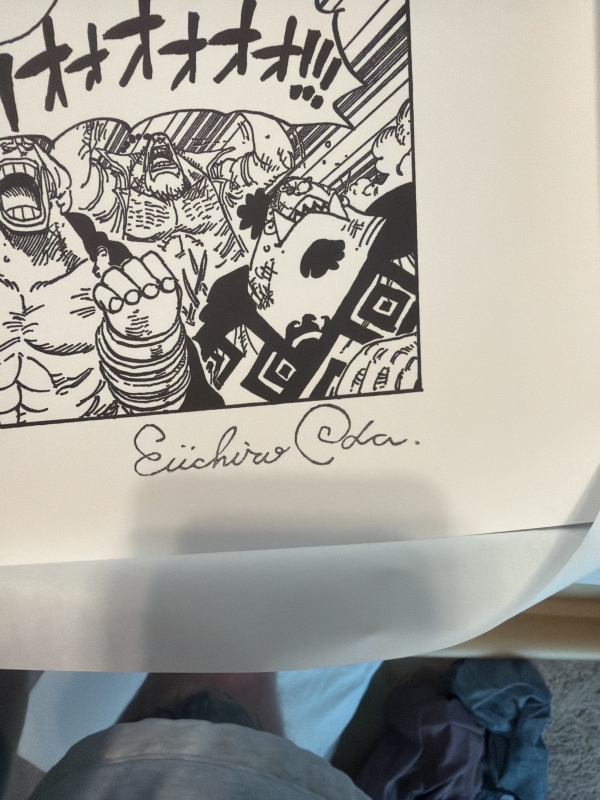 Eiichiro Oda Signed One Piece Limited Art Print Prints | Raremarq