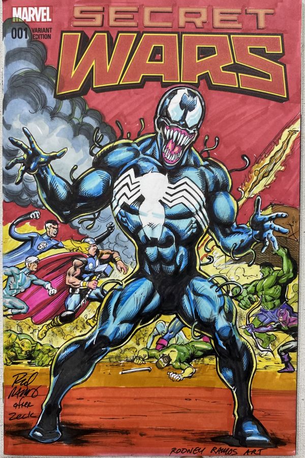 Image for Secret Wars 8 homage with VENOM