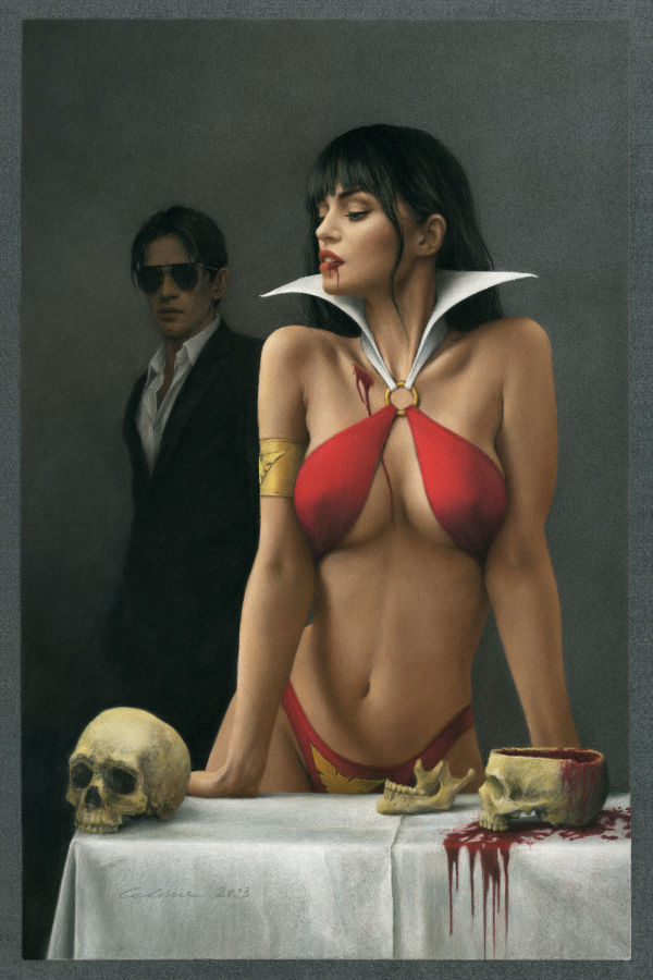 Image for Vampirella/Dracula: Rage #2 cover B - original art by Celina