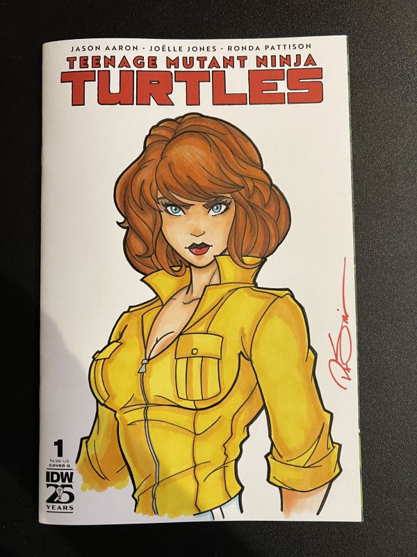 Image for Original April O’Neal illustration by artist Peter Smith