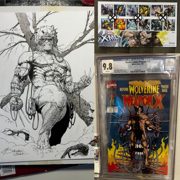 Image for Wolverine set - 2 pieces of OA, Mike Mckone! Plus CGC 9.8
