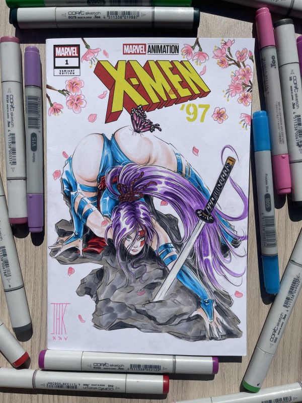 Image for Psylocke Milo Manara homage – By JAK