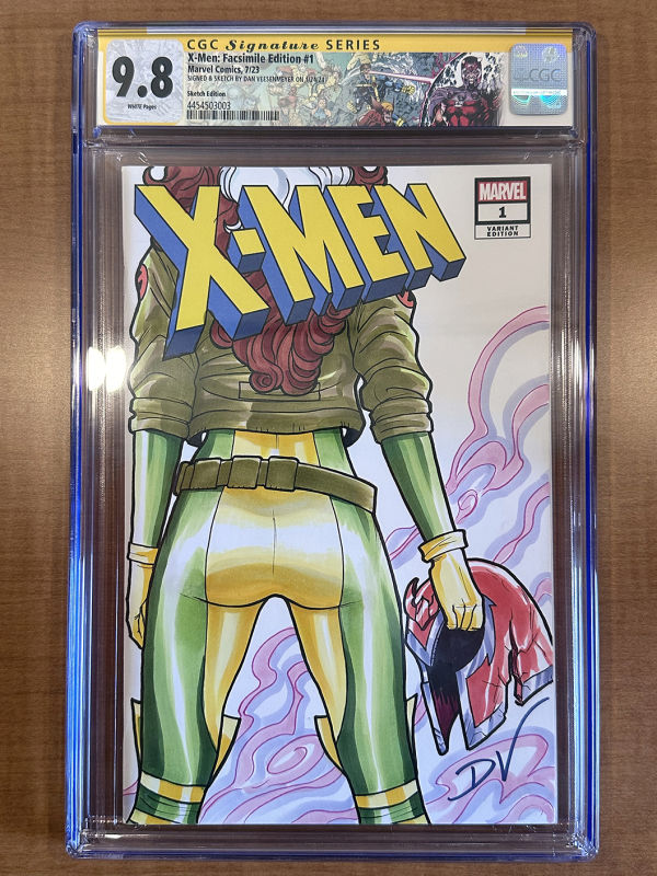 Image for Rogue X-Men the Animated Series Booty Sketch by Dan Veesenmeyer CGC Signature Series