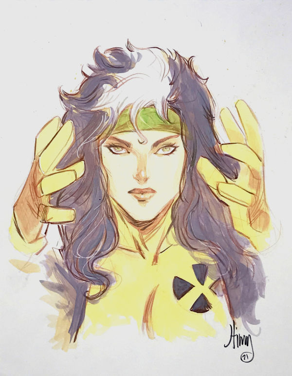 Image for Spectacular color painting of Rogue by John Timms