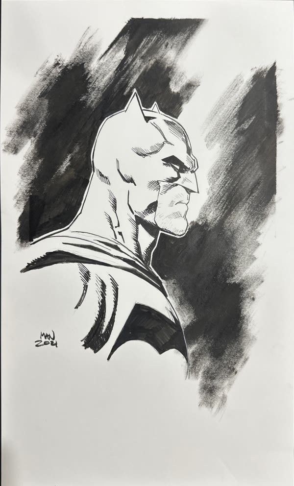 Image for Batman Head Sketch by Clay Mann