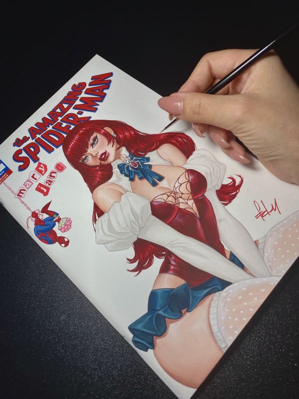 Image for Mary jane watson gouache cover art