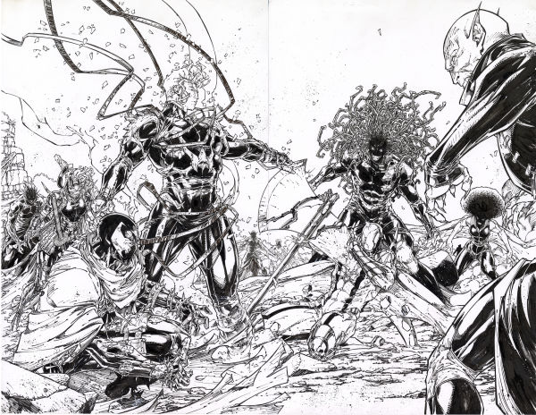 Image for DOUBLE PAGE SPLASH from Spawn #355 by Brett Booth & Adelso Corona!!