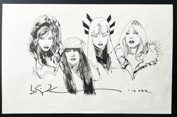 Image for Bill Sienkiewicz original sketches on Vellum 
