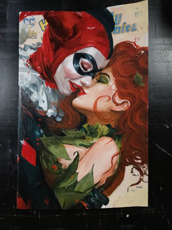 Image for Harley and Ivy painted sketch cover