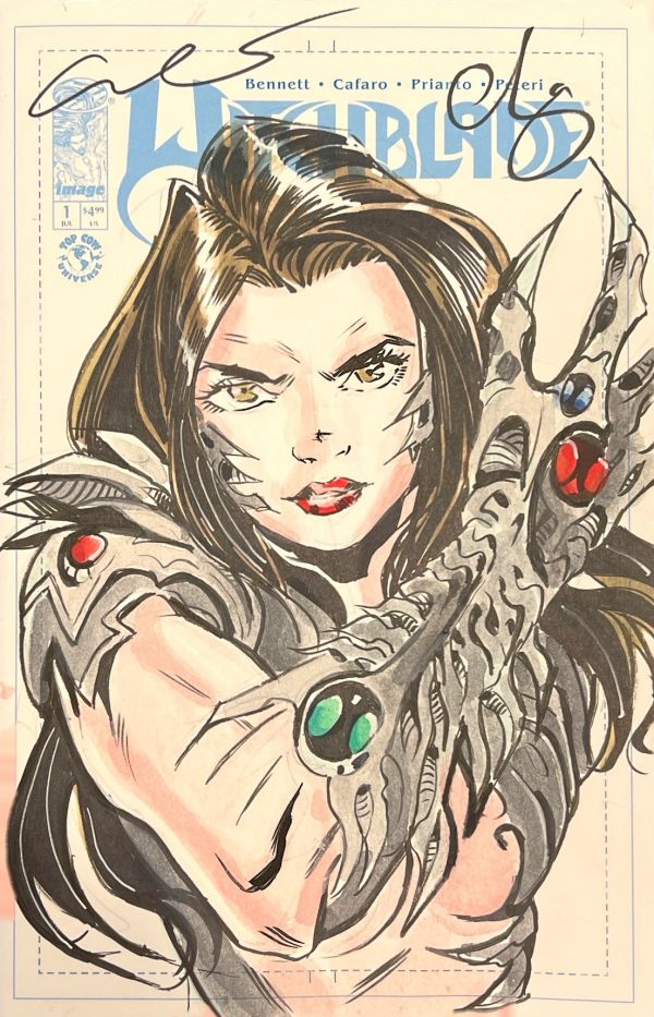 Image for Switchblade Blank Cover Sketch Signed by Escorza Bros