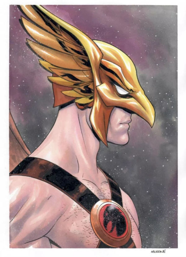 Image for Hawkman Watercolor Painting by Mike McKone