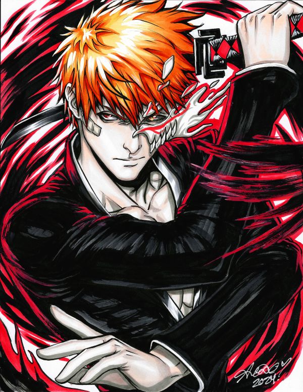 Image for Ichigo Kurosaki Copictober Day 7