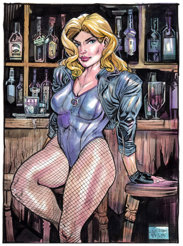 Image for Black Canary DC Comics Ink and Watercolor: Original Artwork Auction by Ryan Kelly