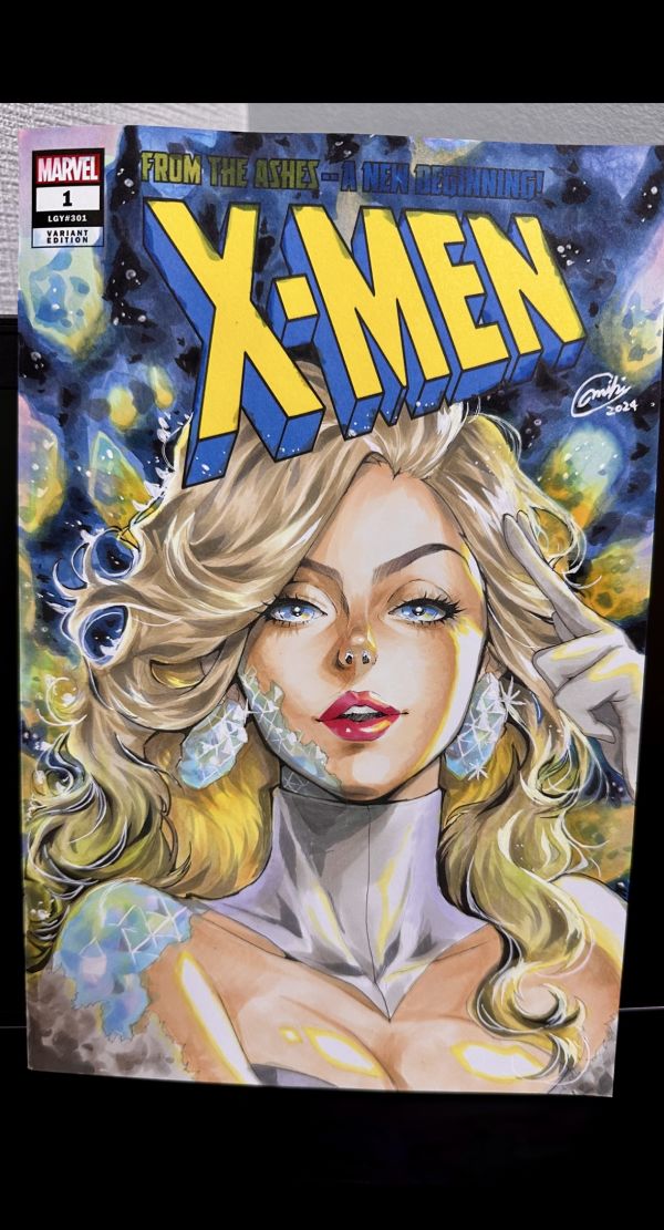 Image for Emma Frost sketch cover by Miki Okazaki 
