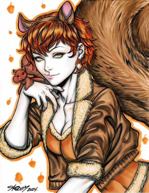 Image for Squirrel Girl Copictober Day 1