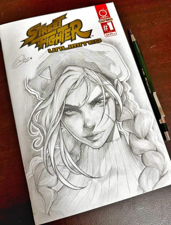 Image for Street Fighter Cammy Sketch by Miki Okazaki