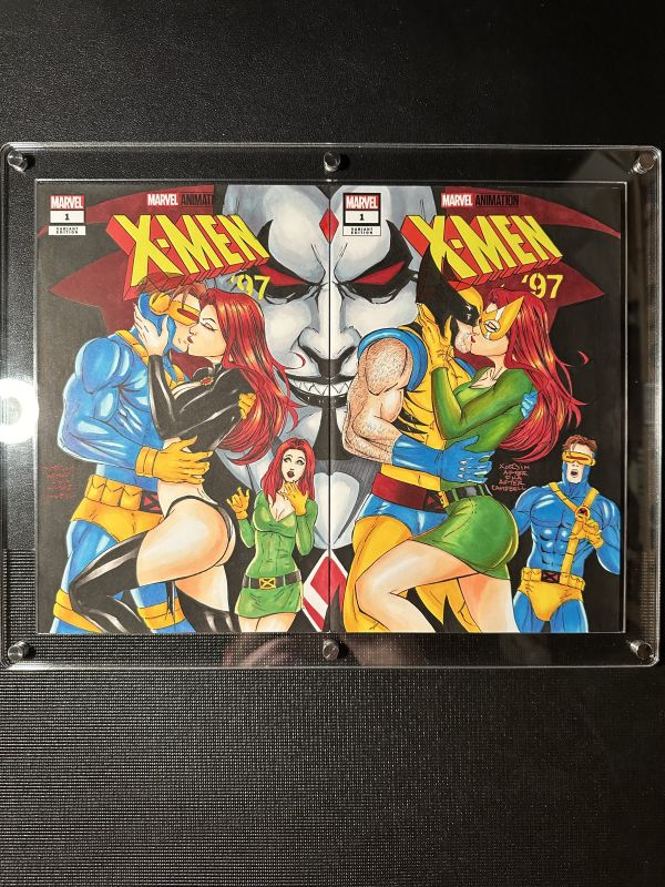 Image for X-Men '97 Original Sketch Covers by Xorjinart J Scott Campbell and David Nakayama Homage