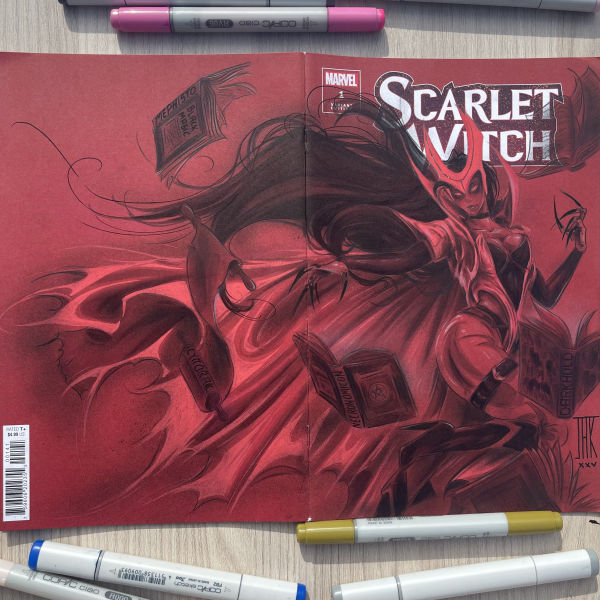 Image for Demonic Scarlet Witch- by JAK