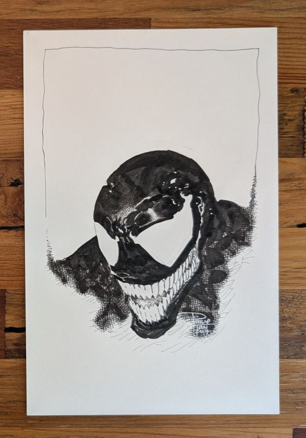 Image for Venom head sketch by Philip Tan