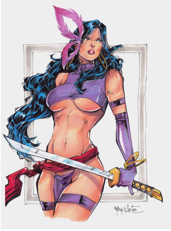 Image for Psylocke 9x12 Original Art
