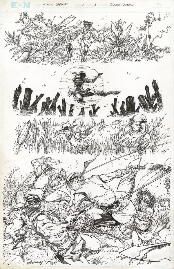 Image for Xmen Legends #1 Pg#10 Original Art by Brett Booth & Adelso Corona!!!