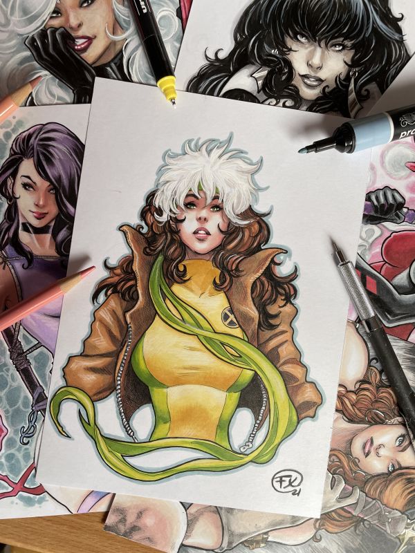 Image for X-Men ROGUE color sketch (by Effix)