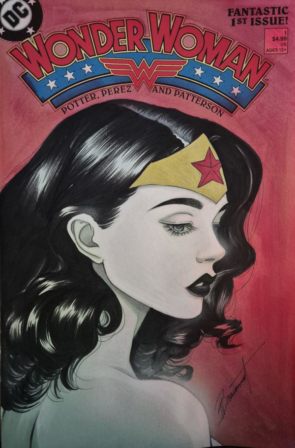 Image for Wonder Woman Sketch Cover by Nathalie Braconnot