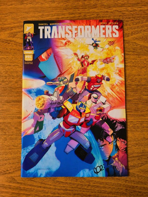 Image for Transformers #1 eleventh printing - signed by Adriano Lucas