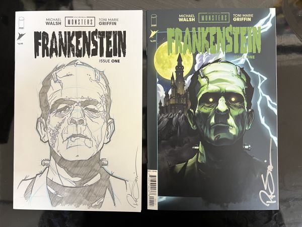 Image for Original Frankenstein #1 Sketch Cover by Peter Smith