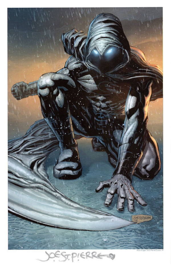 Image for MOON KNIGHT COLOR PRINT SIGNED JOE ST. PIERRE