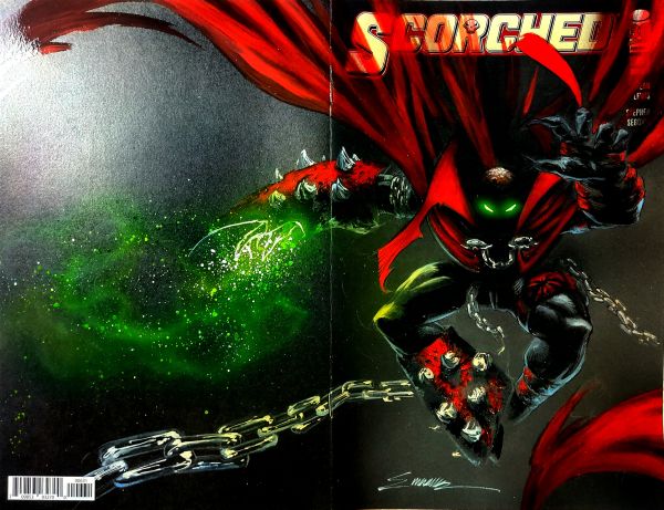 Image for Spawn sketch cover Acrylic Painting by Manu Silva 