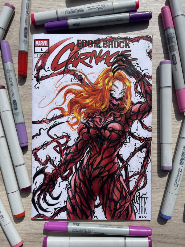 Image for Mary Jane as Carnage - by JAK