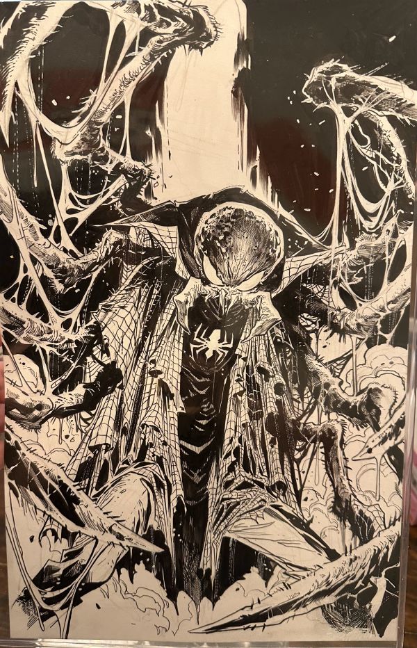 Image for EDGE OF SPIDER-VERSE #1 (KEN LASHLEY SPIDER-KILLER VARIANT) COVER ART