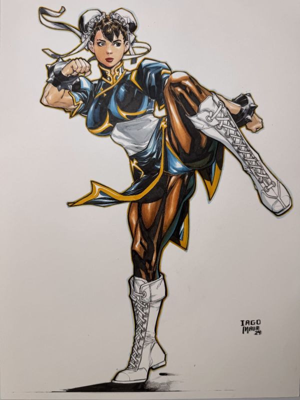 Image for Chun Li A3 art by Iago Maia