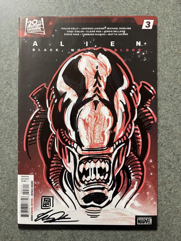 Image for Alien Xenomorph Remarque sketch by Tim Shinn