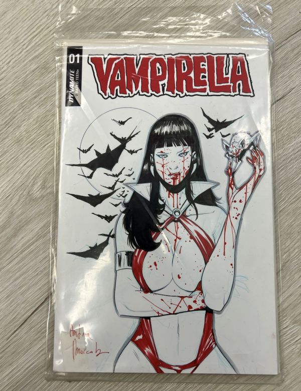 Image for Vampirella Ink+Red Sketch Cover by Andrea Broccardo