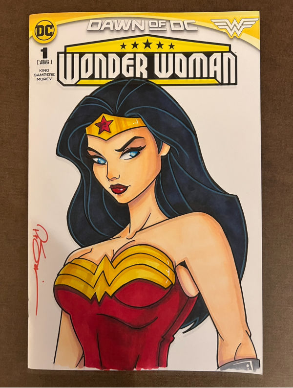 Image for Original Wonder Woman Illustration by Peter Smith