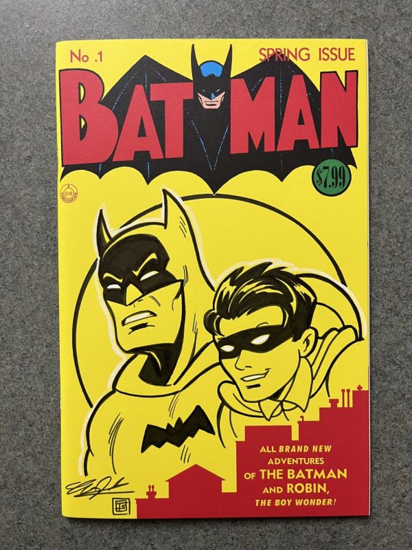 Image for Batman and Robin facsimile sketch cover by Tim Shinn