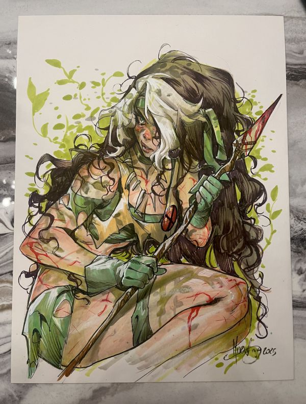 Image for Mirka Andolfo’s Savage Land Rogue Color Sketch