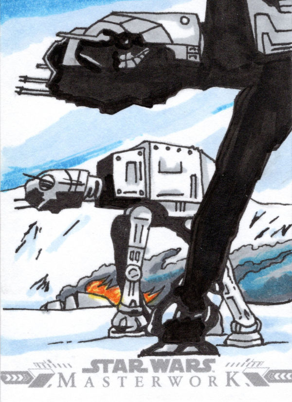 Image for Hoth Invasion - Topps Star Wars sketch card