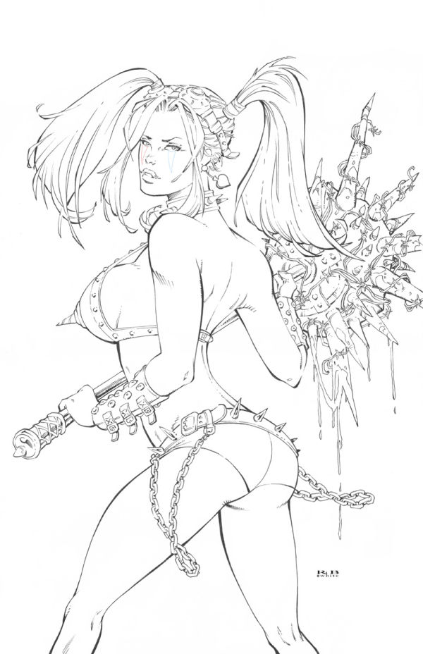 Image for Hardlee with spikey weapon