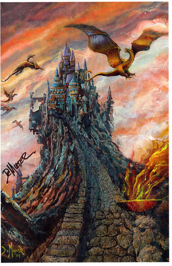 Image for LORD OF THE RINGS FANTASY COLOR PRINT SIGNED KIM DEMULDER