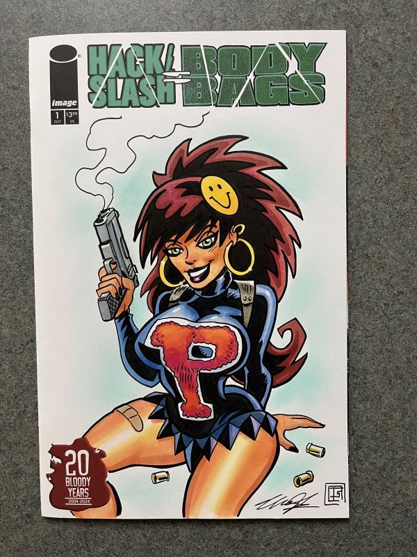 Image for Body Bags Panda sketch cover by Tim Shinn