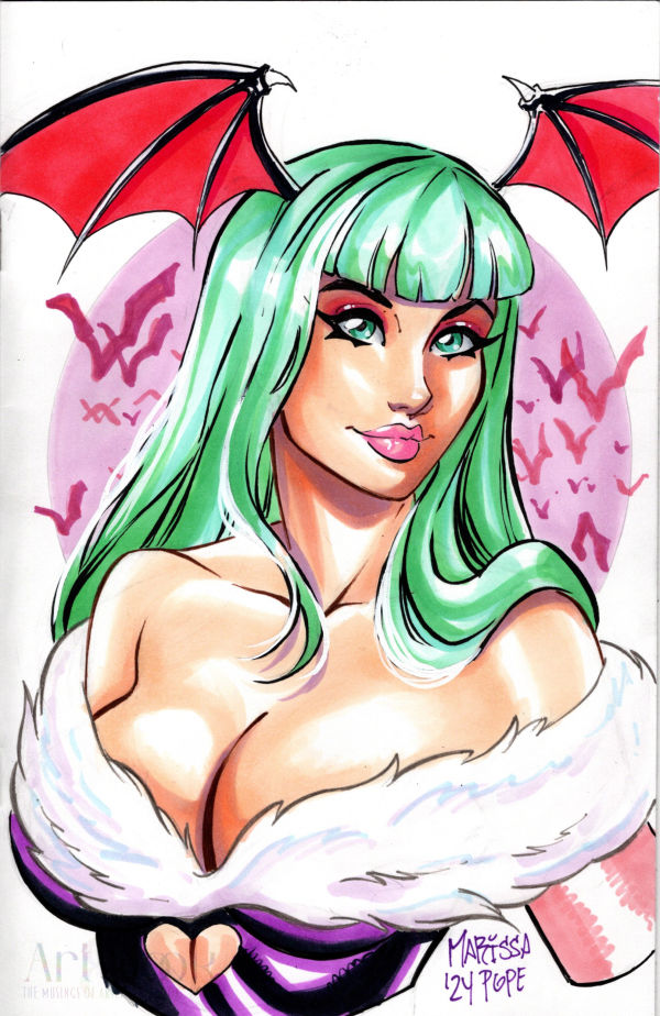 Image for Morrigan Sketch Cover by Marissa Pope